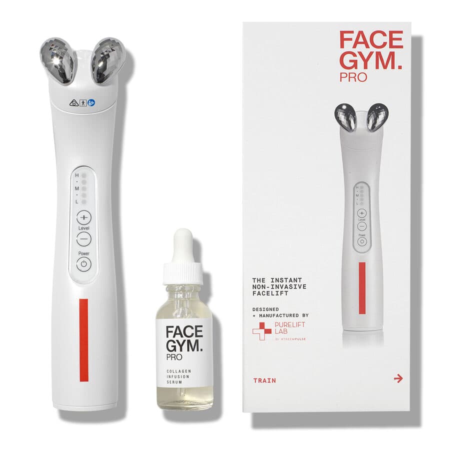 The original FaceGym Pro, device, serum and box as still listed by Space NK